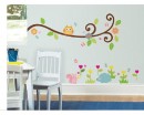 Owl on the Tree Animal Friends Kids Vinyl Wall Decals Nursery Sticker